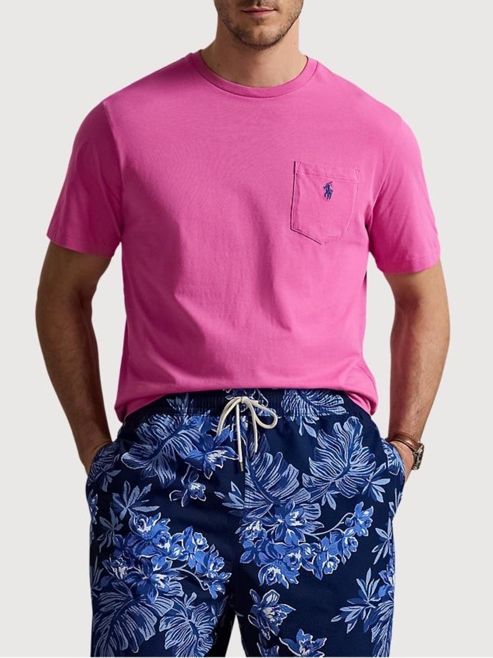 NWT Polo Ralph Lauren Classic Fit Jersey Crewneck Pocket Tee